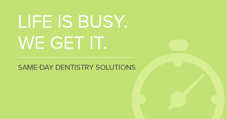 Infogrphic about same-day dentistry solutions